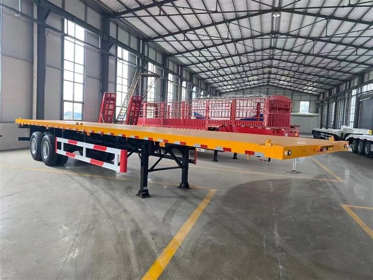 Best Quality 3 Axle Flatbed Semi Trailer Factory Direct Sale